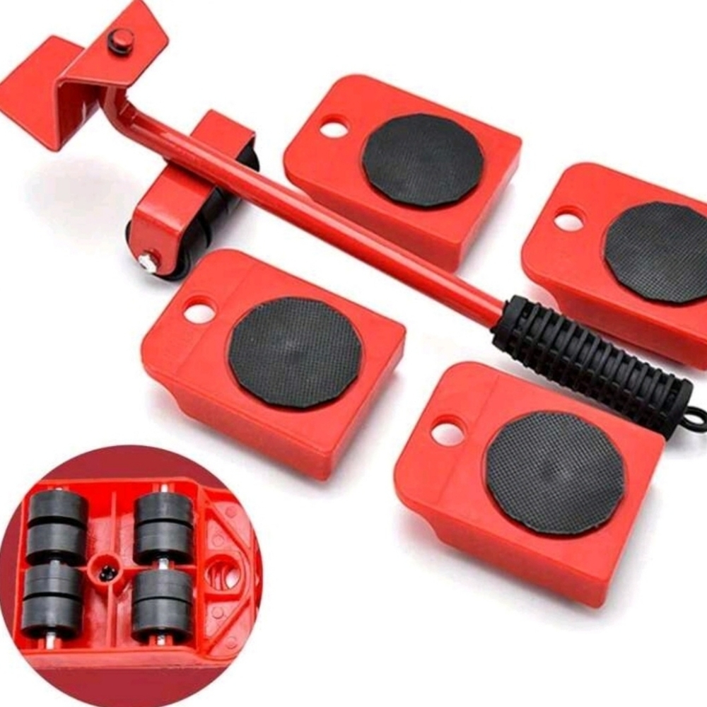 NEW Red 5 Piece Furniture Rolling Kit